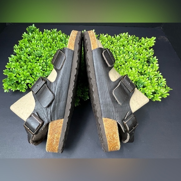 Birkenstocks leather Brown Double Strap Sandals size 42 M (regular-wide) unisex - Picture 2 of 13